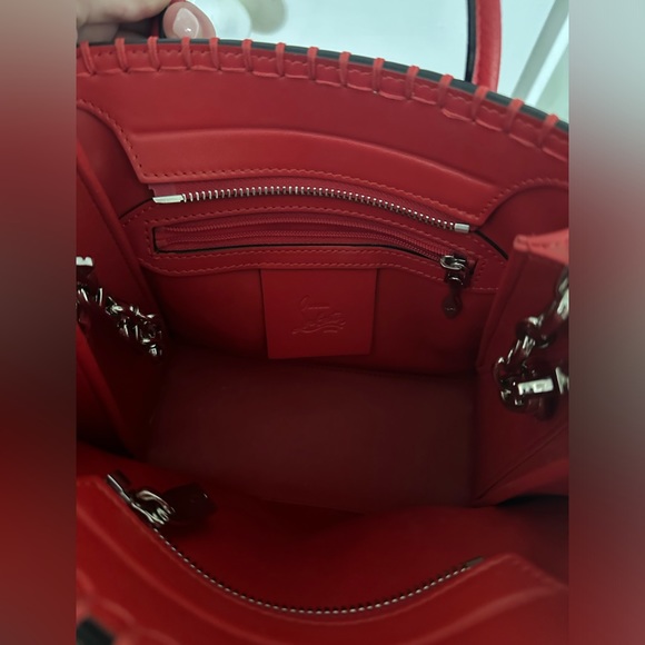 Christian Louboutin Paloma Tote Whipstitch Leather and Suede Mini - Picture 6 of 12